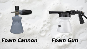 Foam cannon or foam gun: Which should you choose?
