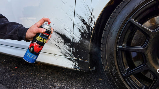 tarminator product getting tar of the exterior of a car