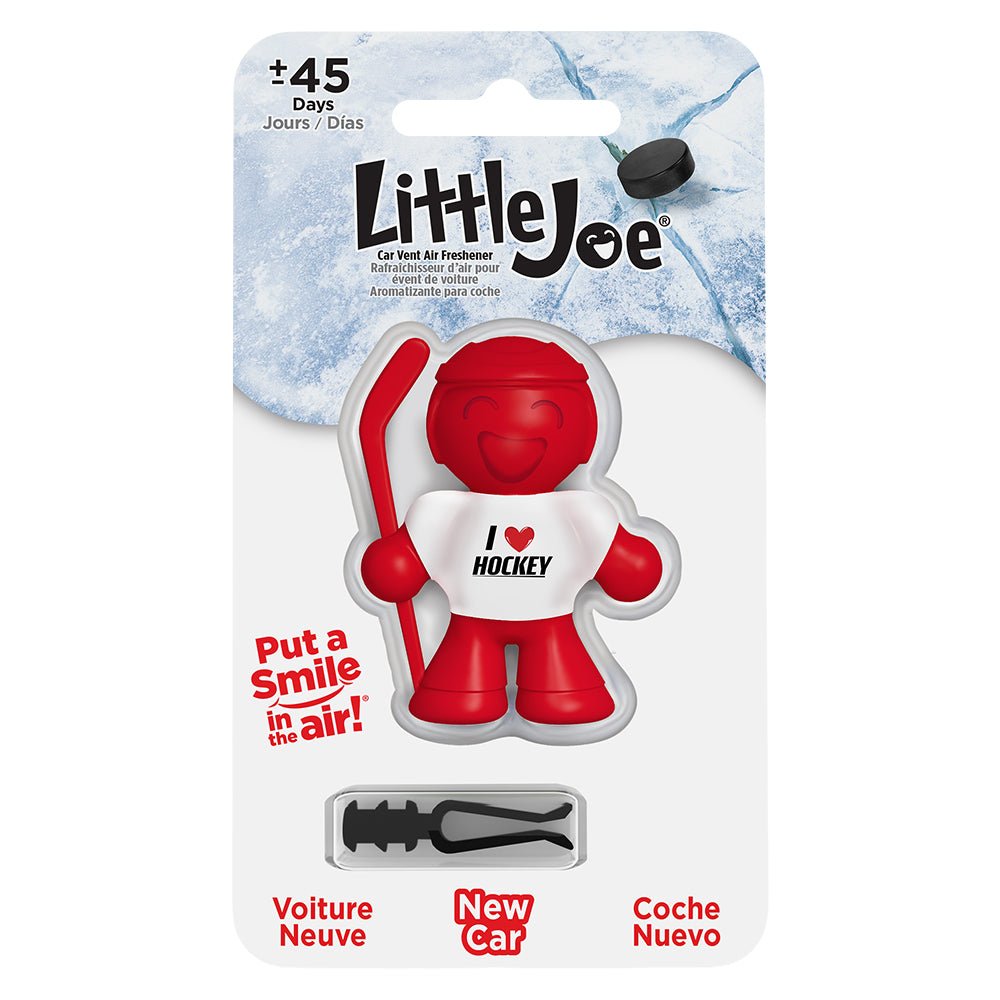 Little Joe Air Freshener - I Love Hockey (New Car) - Stoner Car Care