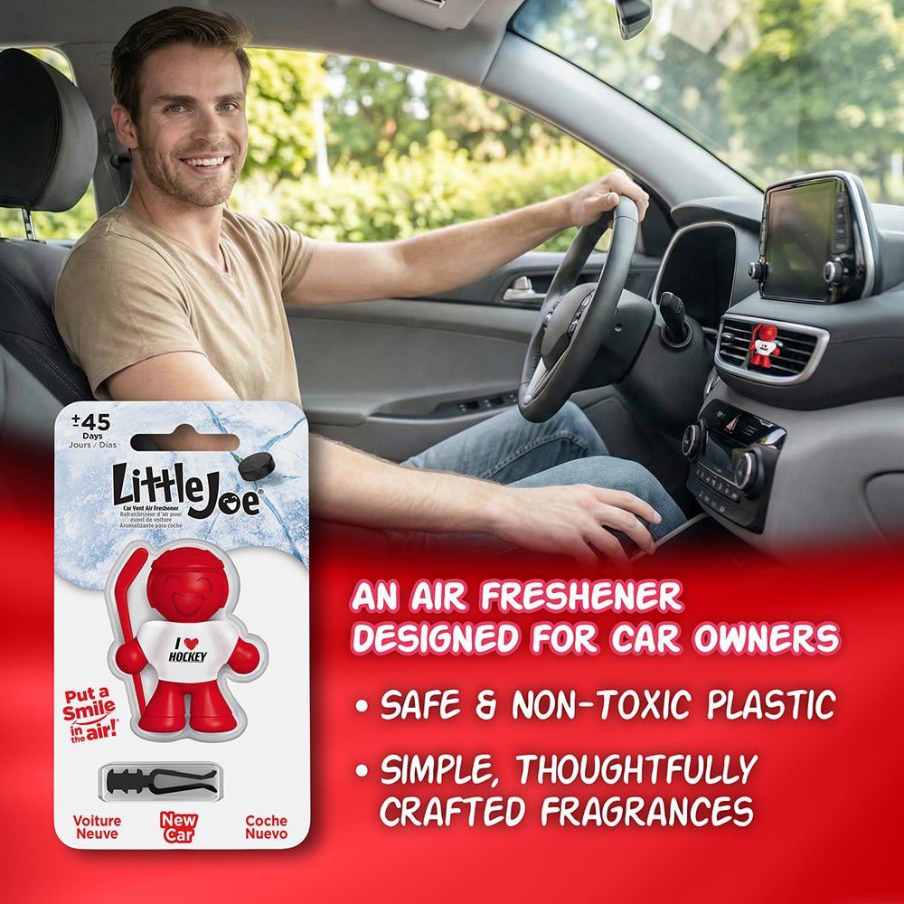 Little Joe Air Freshener - I Love Hockey (New Car) – Stoner Car Care