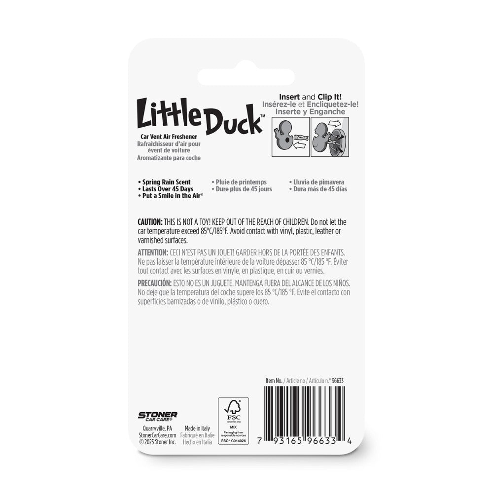 
                    
                      Little Duck Air Freshener (Spring Rain) - Stoner Car Care
                    
                  