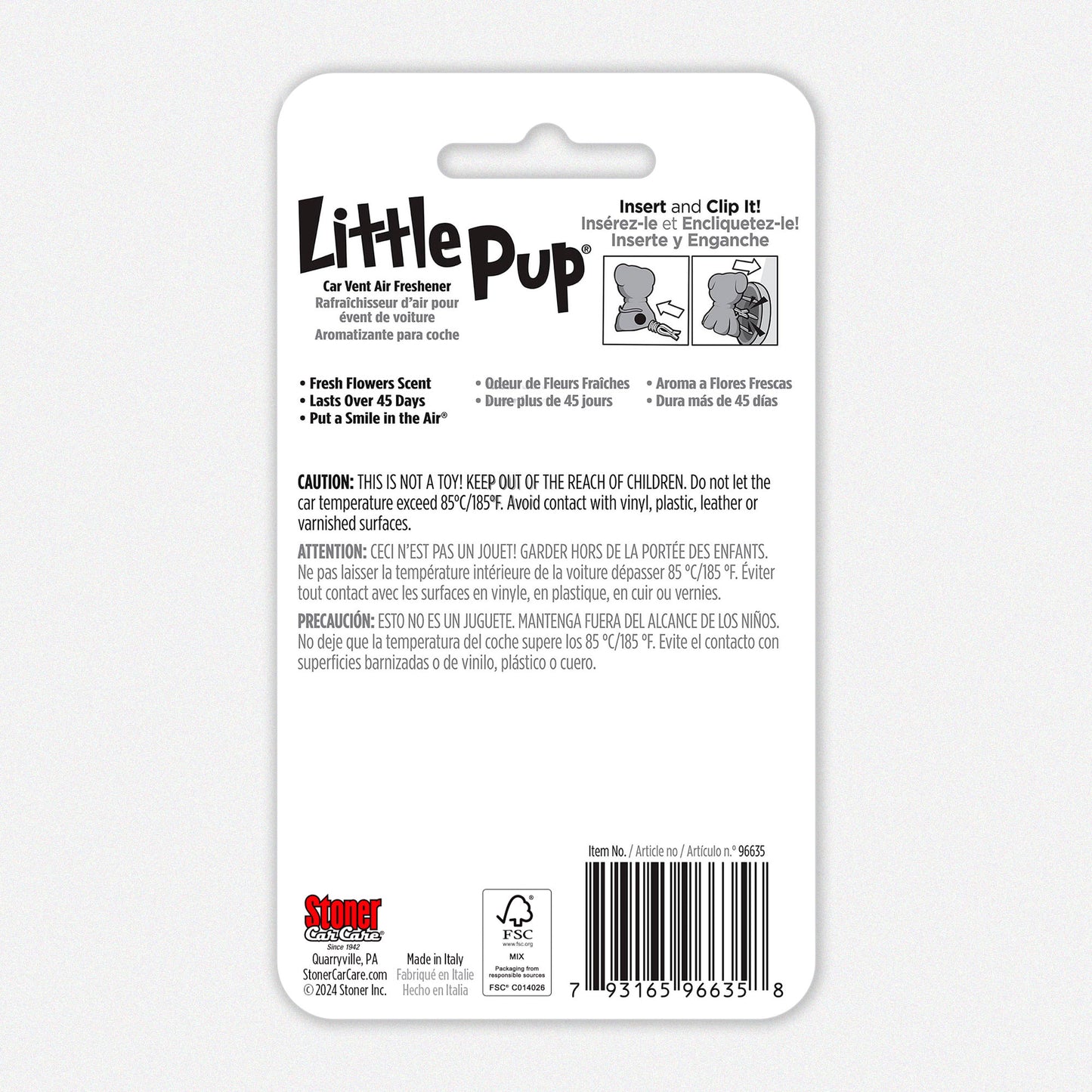 
                  
                    Little Pup Car Air Freshener (Fresh Flowers)
                  
                