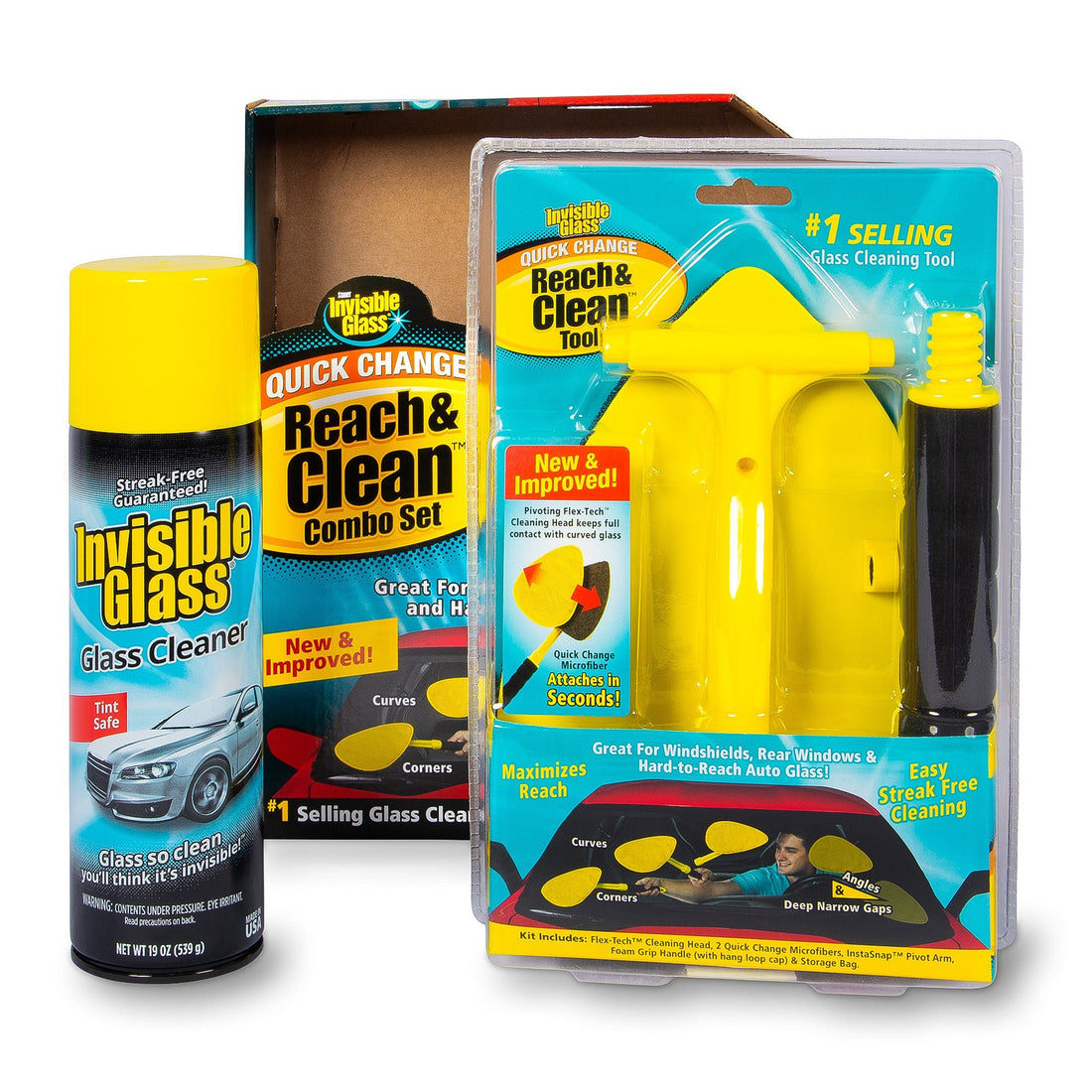 
                    
                      Invisible Glass Reach & Clean Combo Kit (Aerosol) - Stoner Car Care
                    
                  