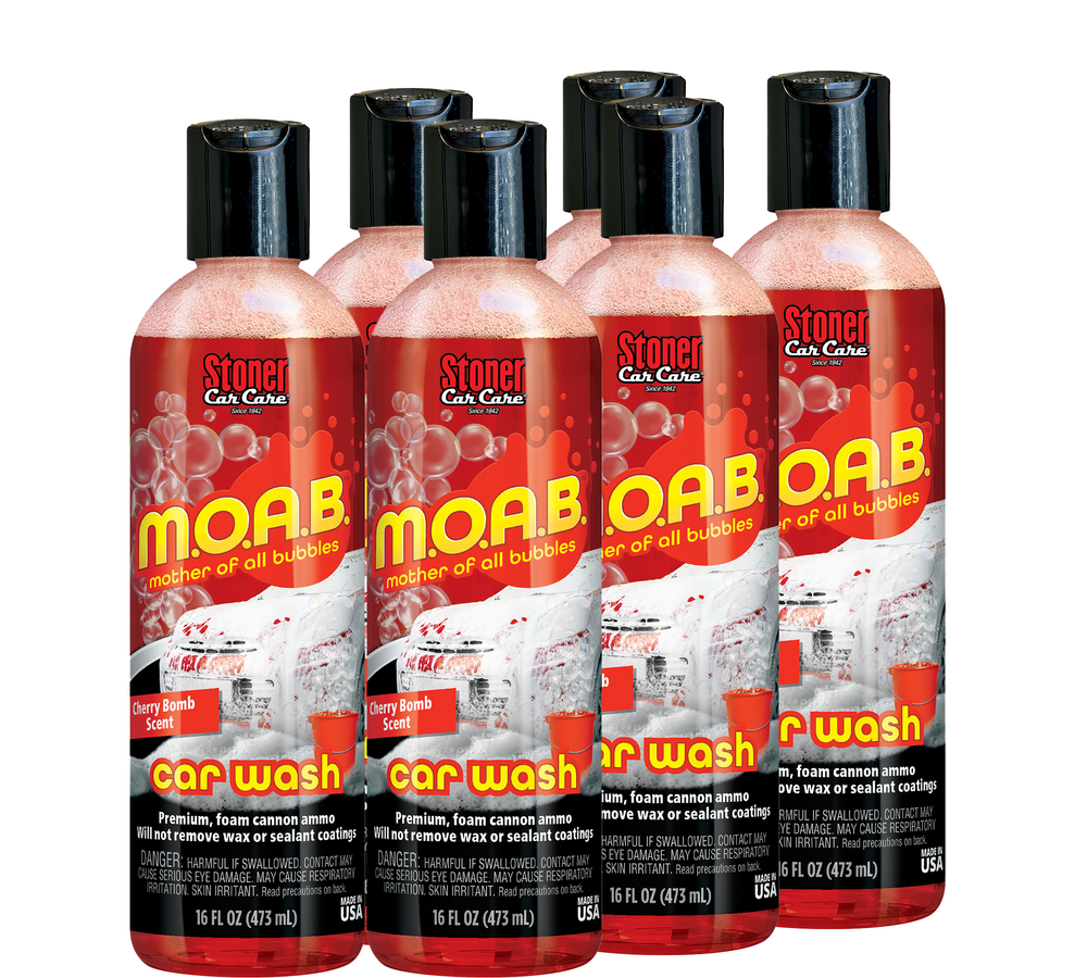 
                  
                    6 Pack of Cherry Bomb Scented Mother Of All Bubbles (M.O.A.B.) Car Wash
                  
                