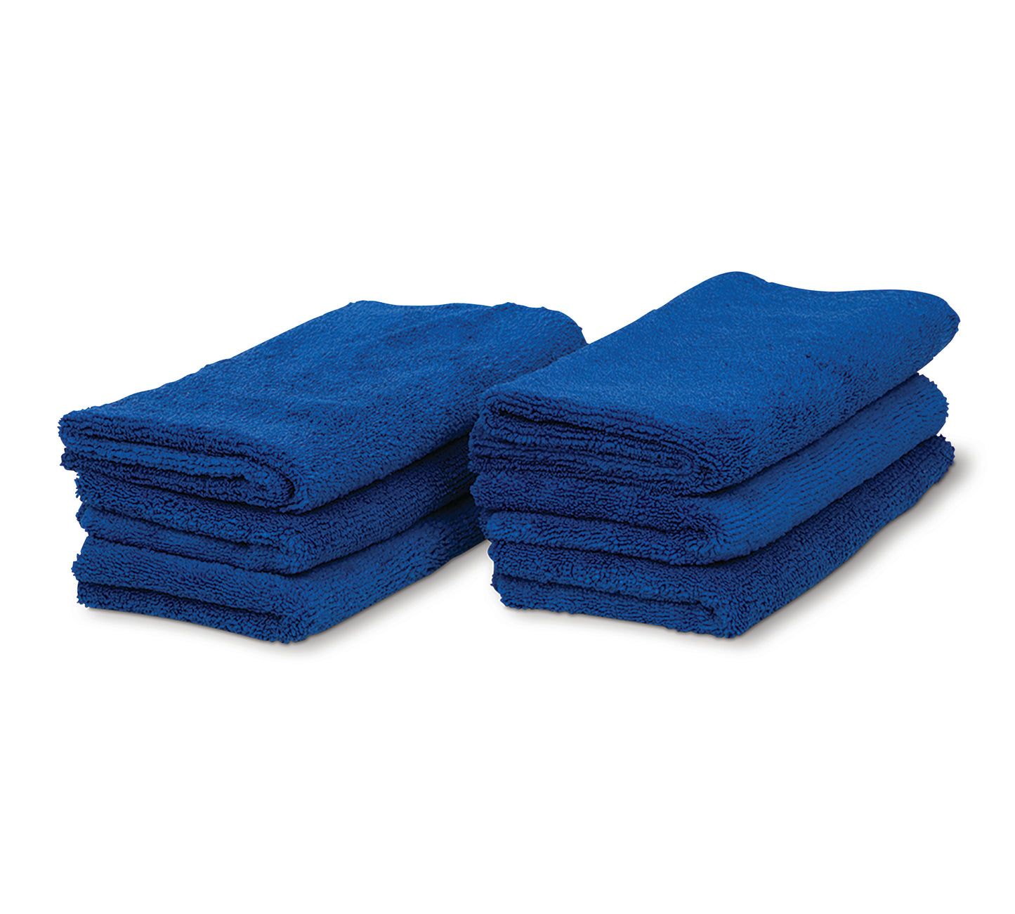 6 BLUE NAVY MICROFIBER CLEANING WASH CLOTH KITCHEN TOWEL 16x16 POLISHING  RAG